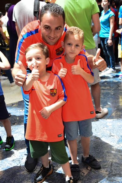 Gerard Pique,Sergio Busquets & Jordi Alba at CCBe